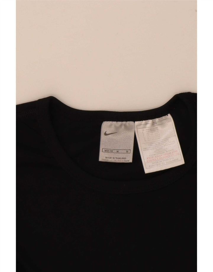 Camiseta feminina Nike US 8/10 poliéster preto médio