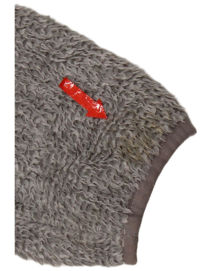 Jaqueta de lã com capuz feminina Jack Wolfskin Reino Unido 12 poliéster cinza médio