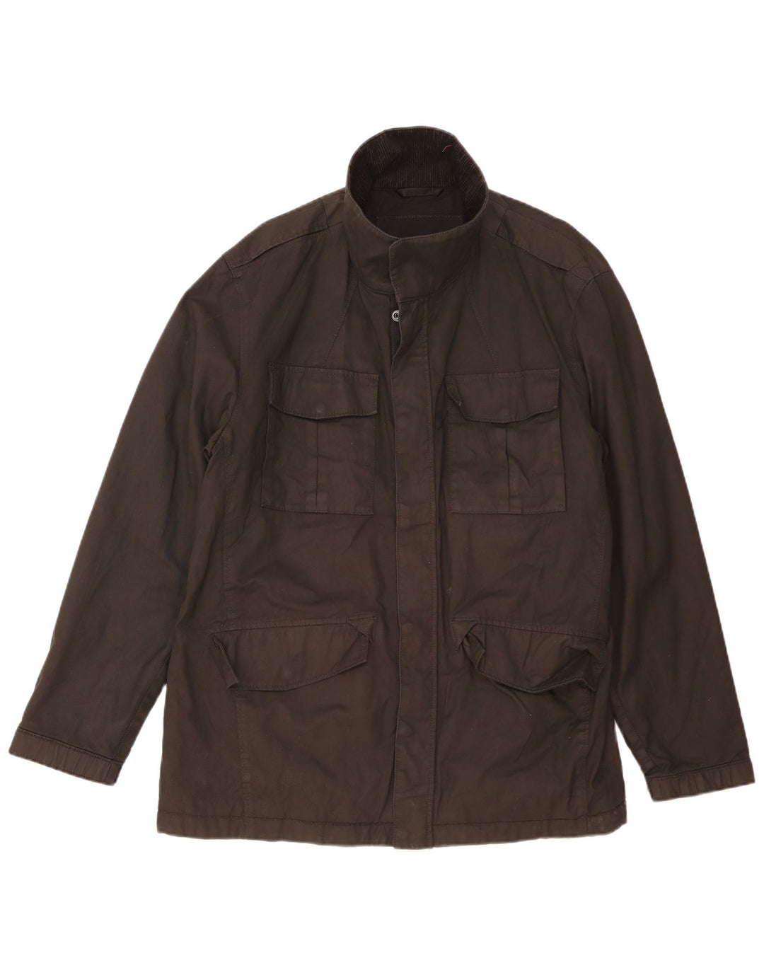 Jaqueta utilitária masculina Marks & Spencer UK 44 2XL algodão preto