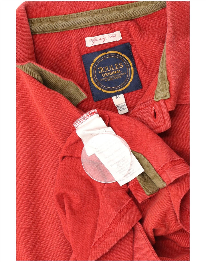 Camisa polo masculina Joules médio algodão vermelho