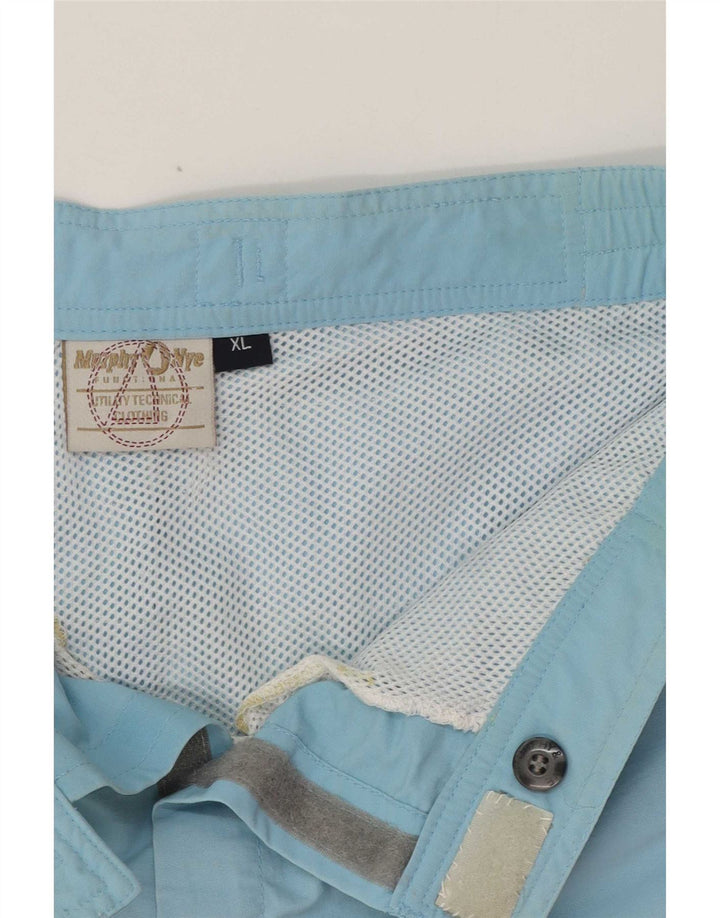 Murphy & Nye Shorts de natação masculino gráfico XL azul Colourblock poliamida