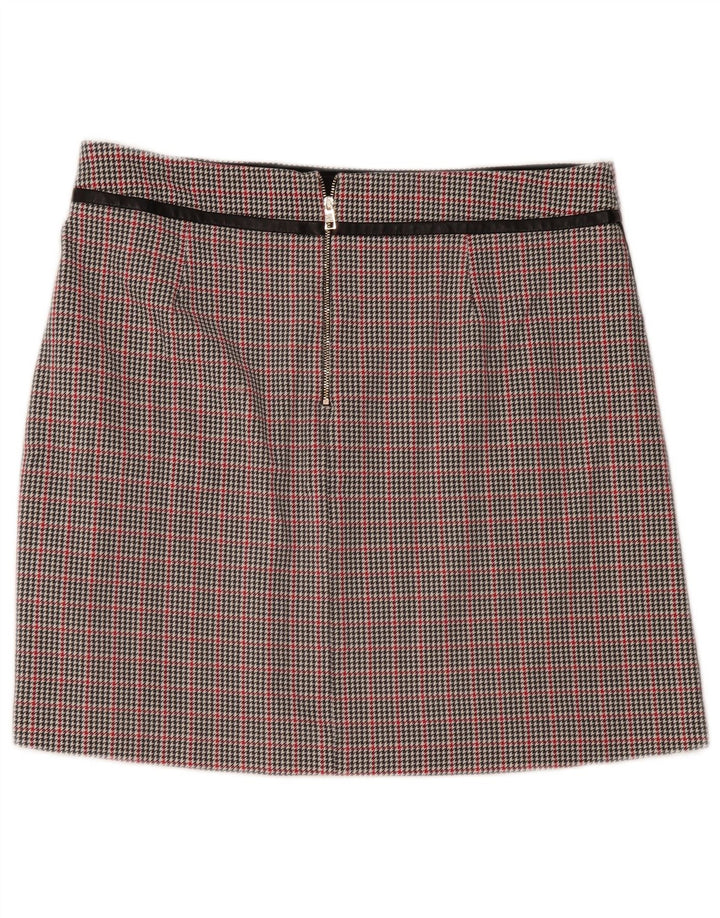 Liu Jo Mini saia feminina IT 48 XL W36 Viscose Houndstooth multicolorida