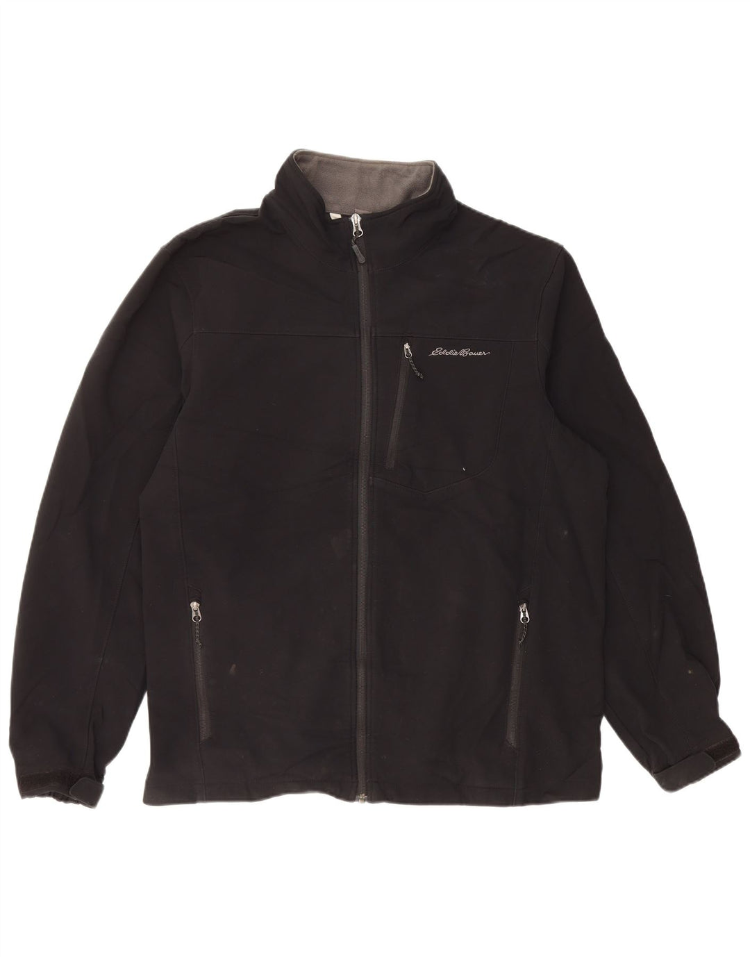 Jaqueta corta-vento masculina EDDIE BAUER UK 42 XL poliéster preto