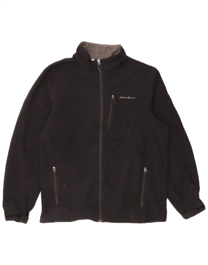 Jaqueta corta-vento masculina EDDIE BAUER UK 42 XL poliéster preto