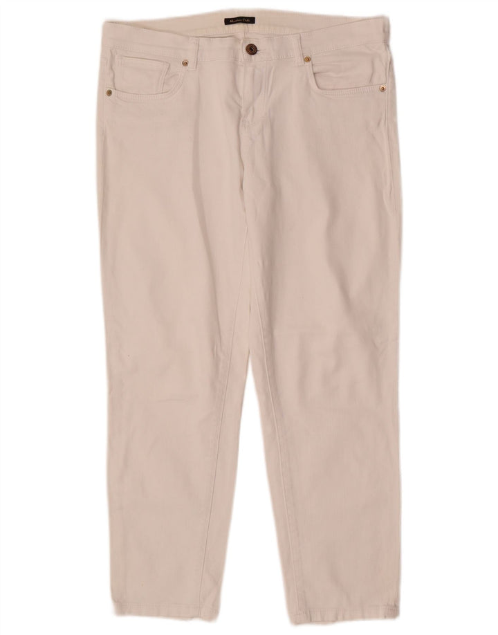 Jeans Slim Feminino Massimo Dutti EU 40 Médio W30 L26 Branco