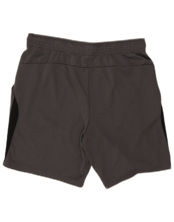 Shorts esportivos masculinos Nike Dri Fit cinza médio colorblock poliéster