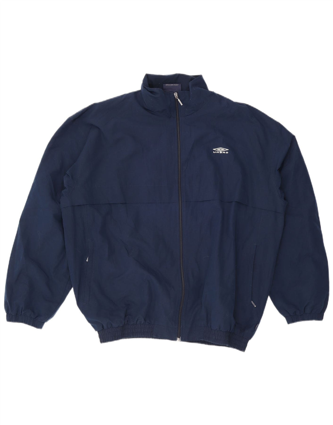 Jaqueta masculina de agasalho Umbro grande poliéster azul marinho