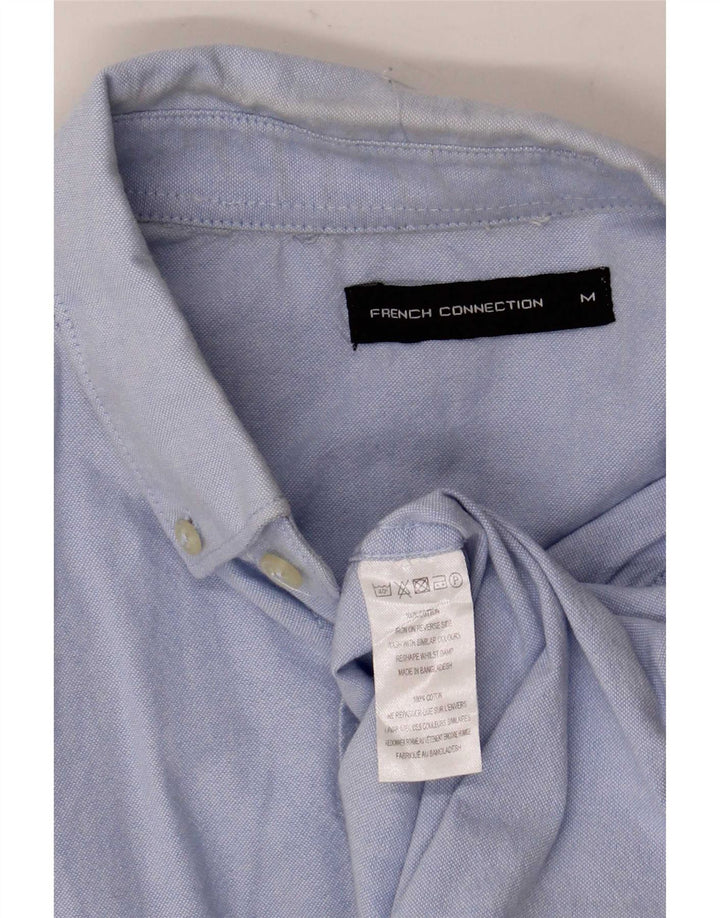 Camisa masculina French Connection algodão azul médio