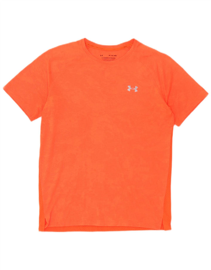 Camiseta masculina Under Armour Heat Gear Top laranja médio