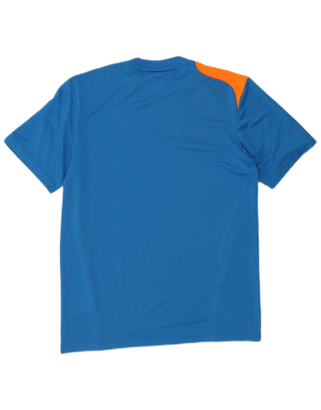 Adidas Mens Graphic T-Shirt Top Médio Azul Colorblock Poliéster