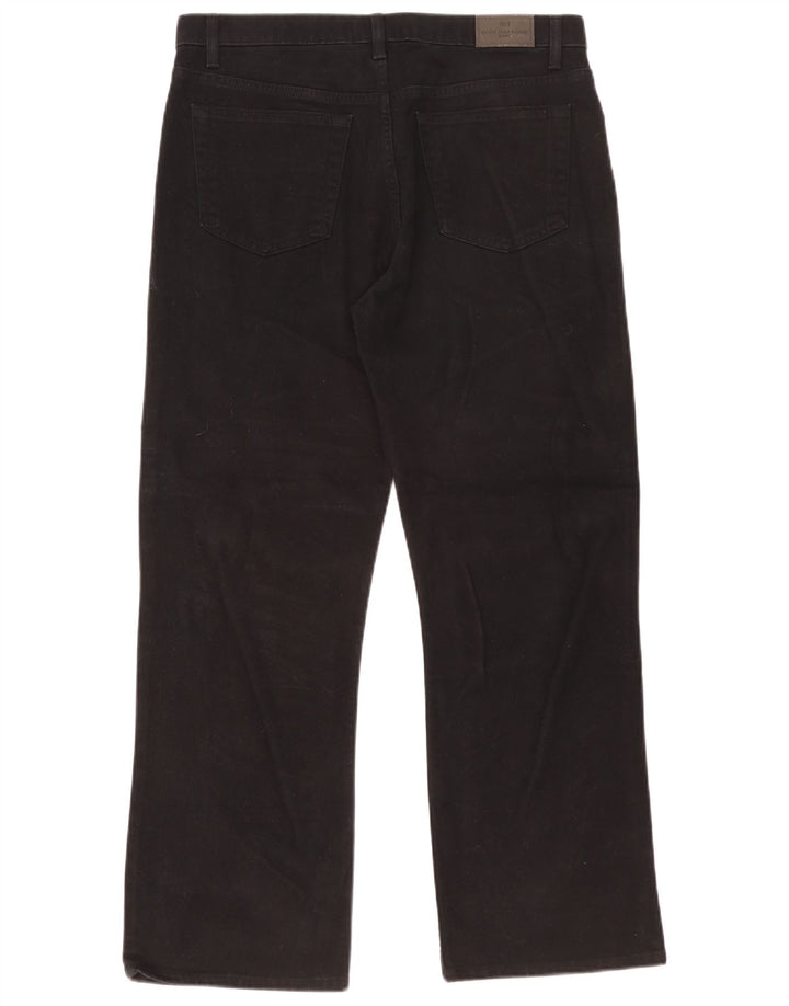 Calça jeans reta masculina Marks & Spencer Blue Harbor W36 L29 algodão preto