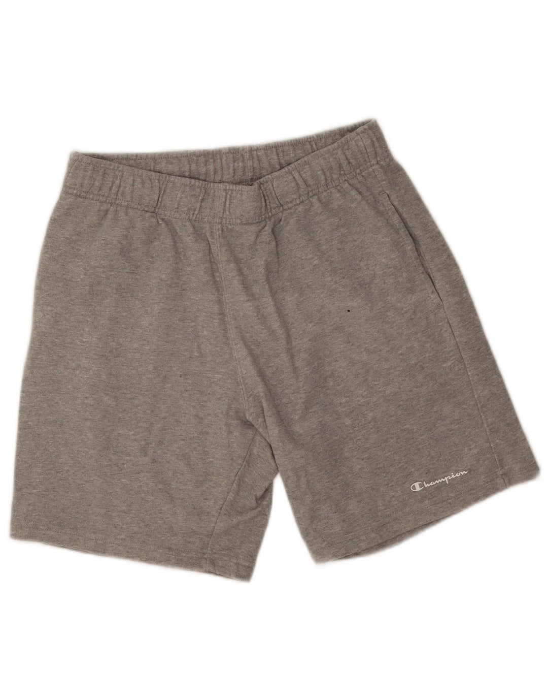 Shorts esportivos masculinos Champion médio W30 L7 cinza manchado