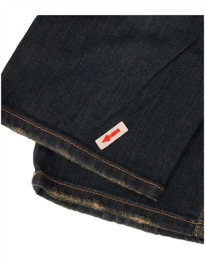 Calça jeans reta feminina Roy Rogers W30 L33 azul marinho