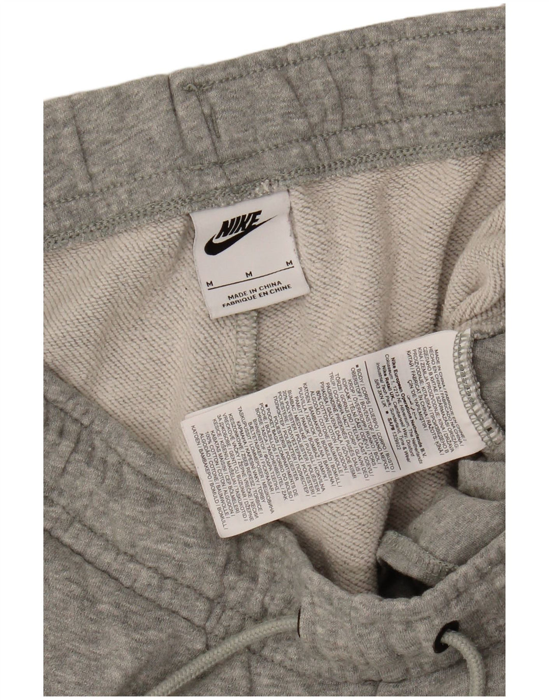 Calça de treino masculina NIKE Joggers cinza médio algodão