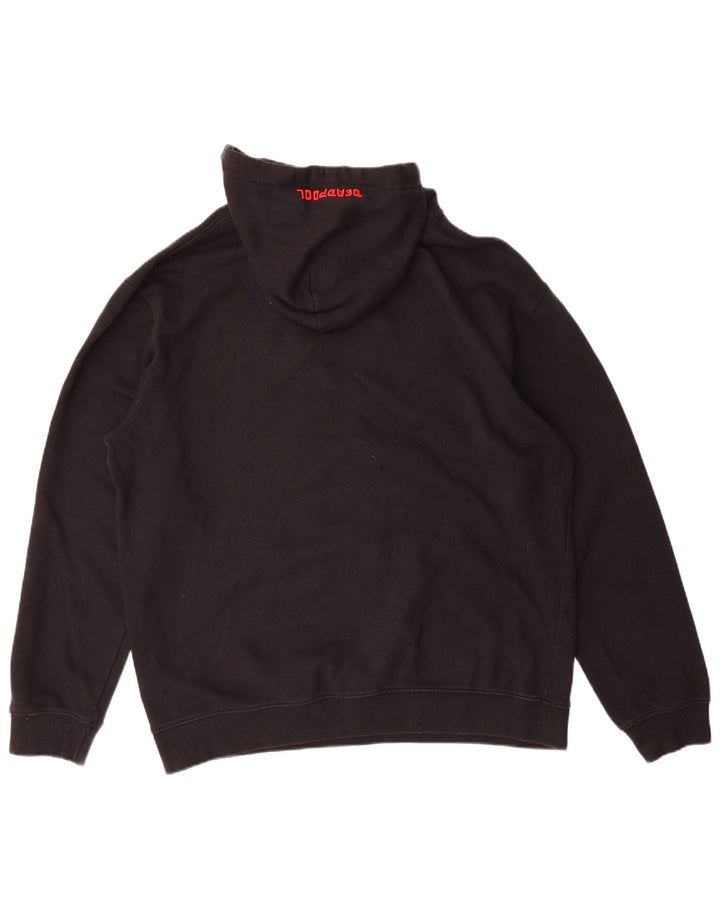 DC Mens Marvel Graphic Hoodie Jumper Grande Algodão Preto