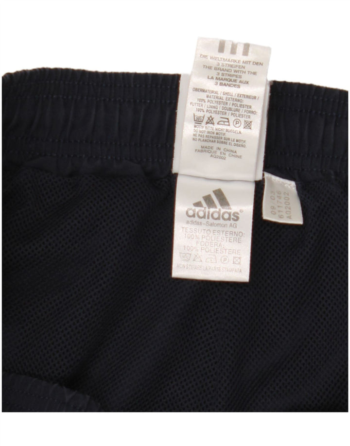 Shorts esportivos masculinos Adidas médio azul marinho poliéster
