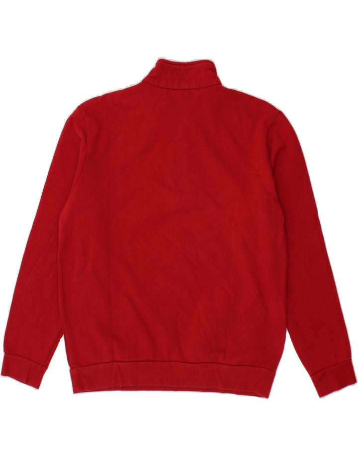KAPPA Womens Zip Neck Sweatshirt Jumper UK 18 XL Red Cotton Vintage Kappa and Second-Hand Kappa from Messina Hembry 