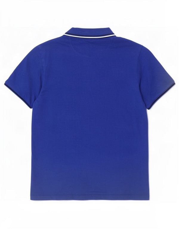 Camisa polo masculina Champion algodão azul médio