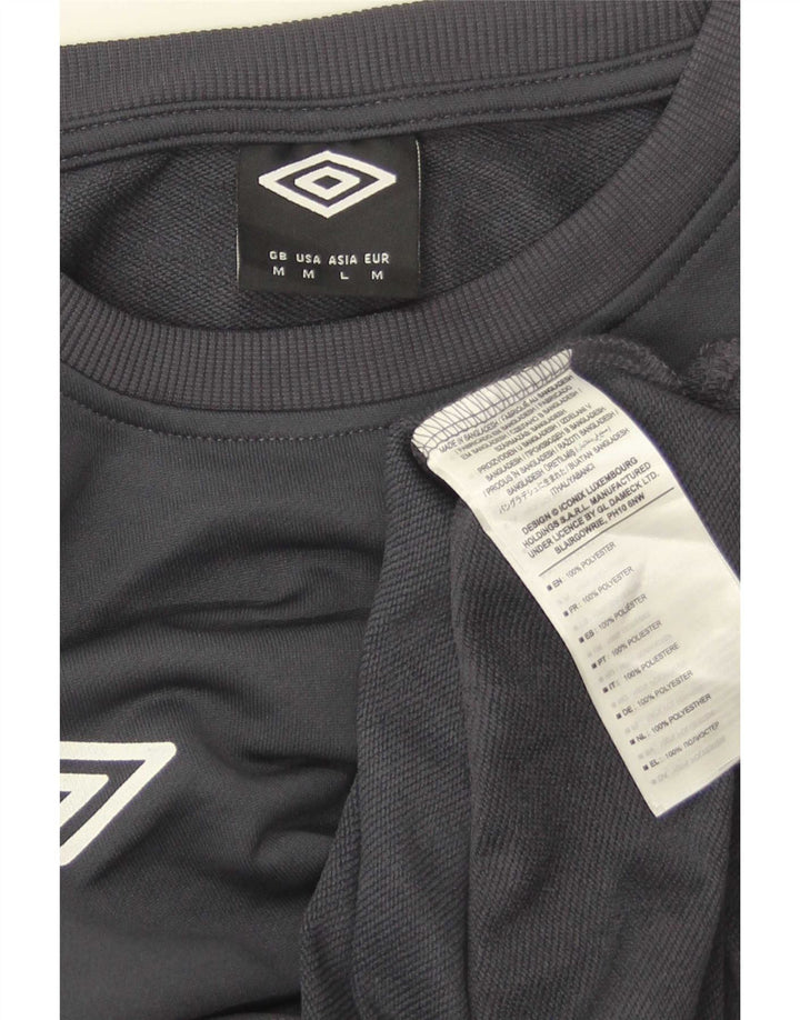 Umbro moletom masculino jumper cinza médio colorblock poliéster