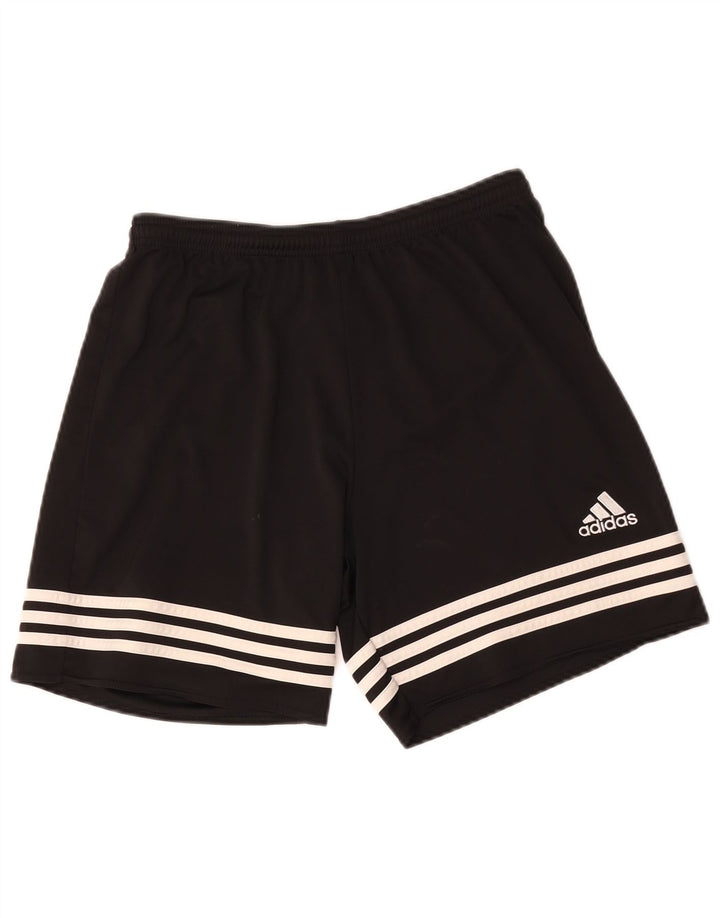 Shorts esportivos Adidas Boys Climalite 13-14 anos médio preto poliéster