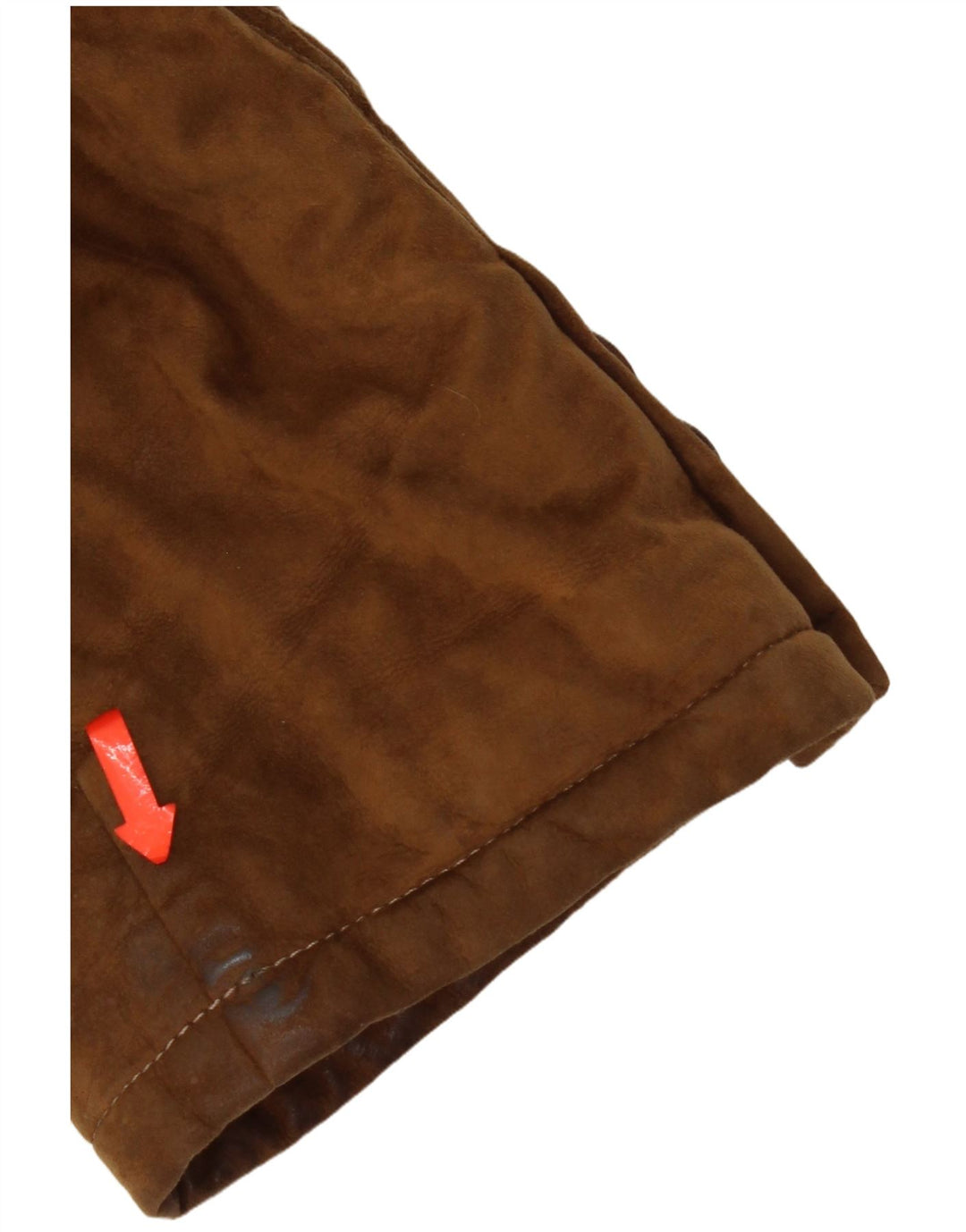 Jaqueta de camurça masculina vintage tamanho 60 3XL couro marrom