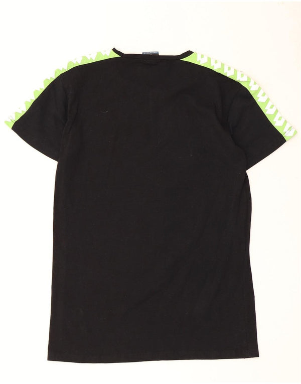 Camiseta masculina gráfica Lotto Top médio preto colorblock algodão