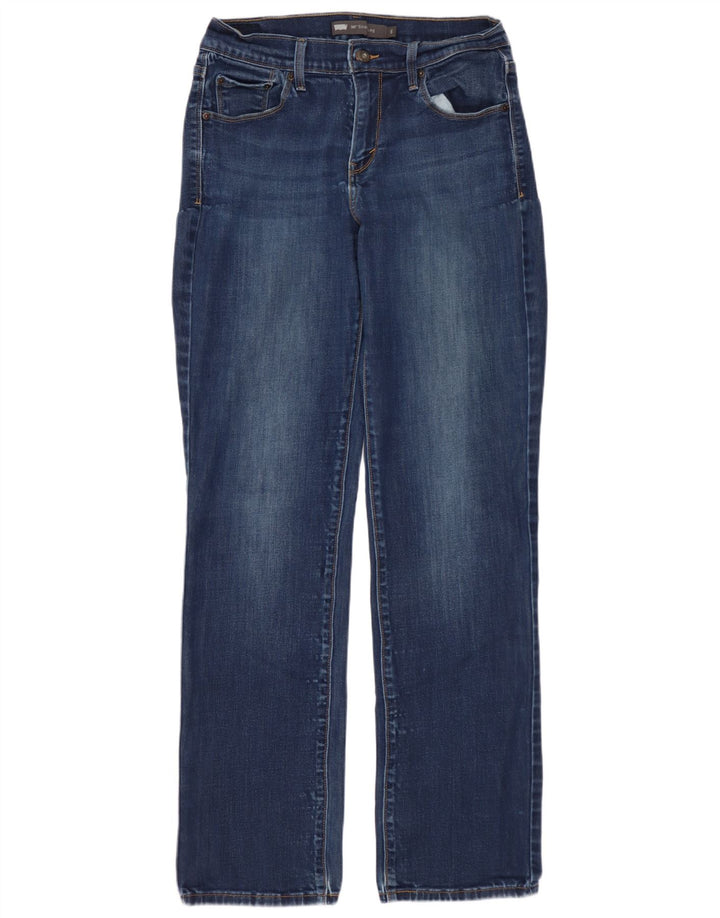 LEVI'S Feminino 505 Straight Jeans US 6 Médio W28 L31 Azul
