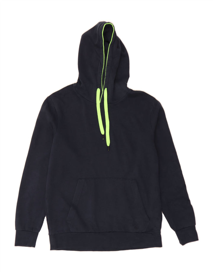JACK & JONES Mens Hoodie Jumper XL Navy Blue Cotton Vintage Jack & Jones and Second-Hand Jack & Jones from Messina Hembry 