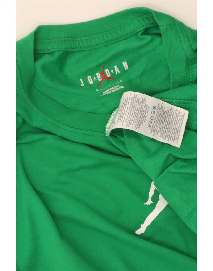Jordan Mens Camiseta Top Médio Algodão Verde