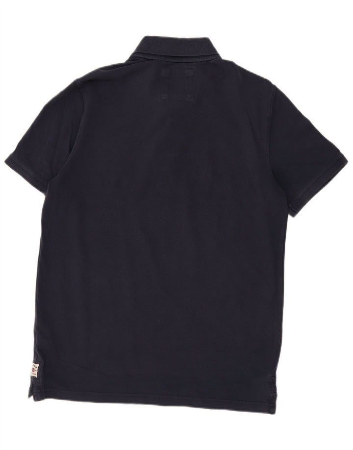 Camisa polo masculina Fat Face grande algodão azul marinho