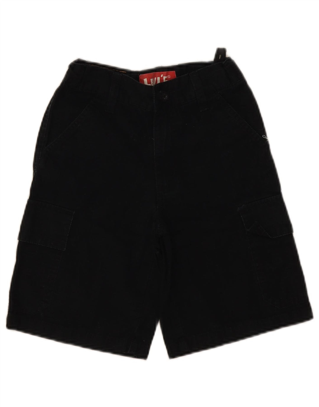 Shorts cargo masculinos Levi's 7-8 anos W24 L8 algodão preto