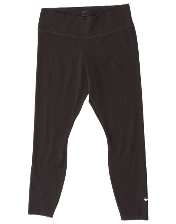Leggings Nike Dri Fit Crop Femininas UK 14 Grande Preto