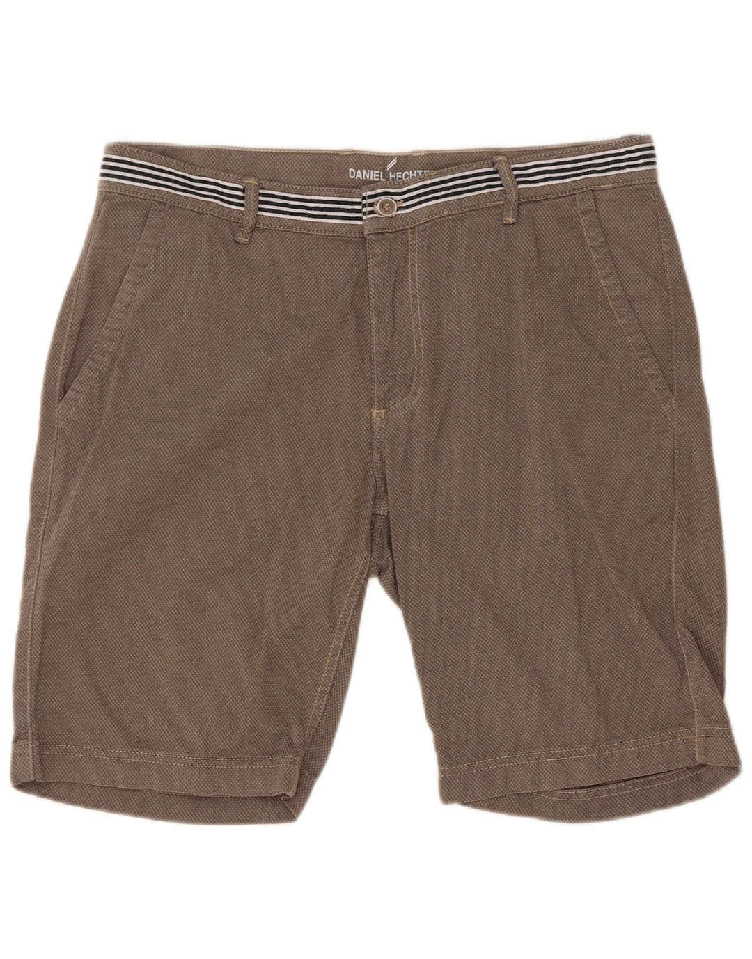 Daniel Hechter Mens Chino Shorts W35 Grande Algodão Cinza