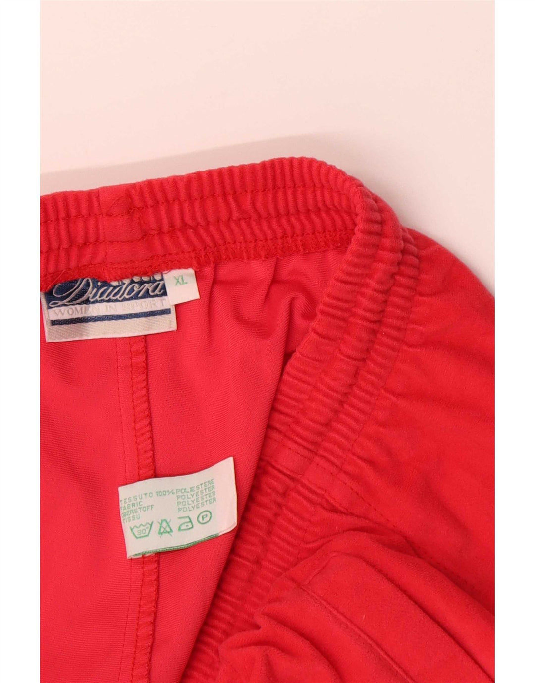 Calça de treino reta masculina Diadora XL poliéster vermelho
