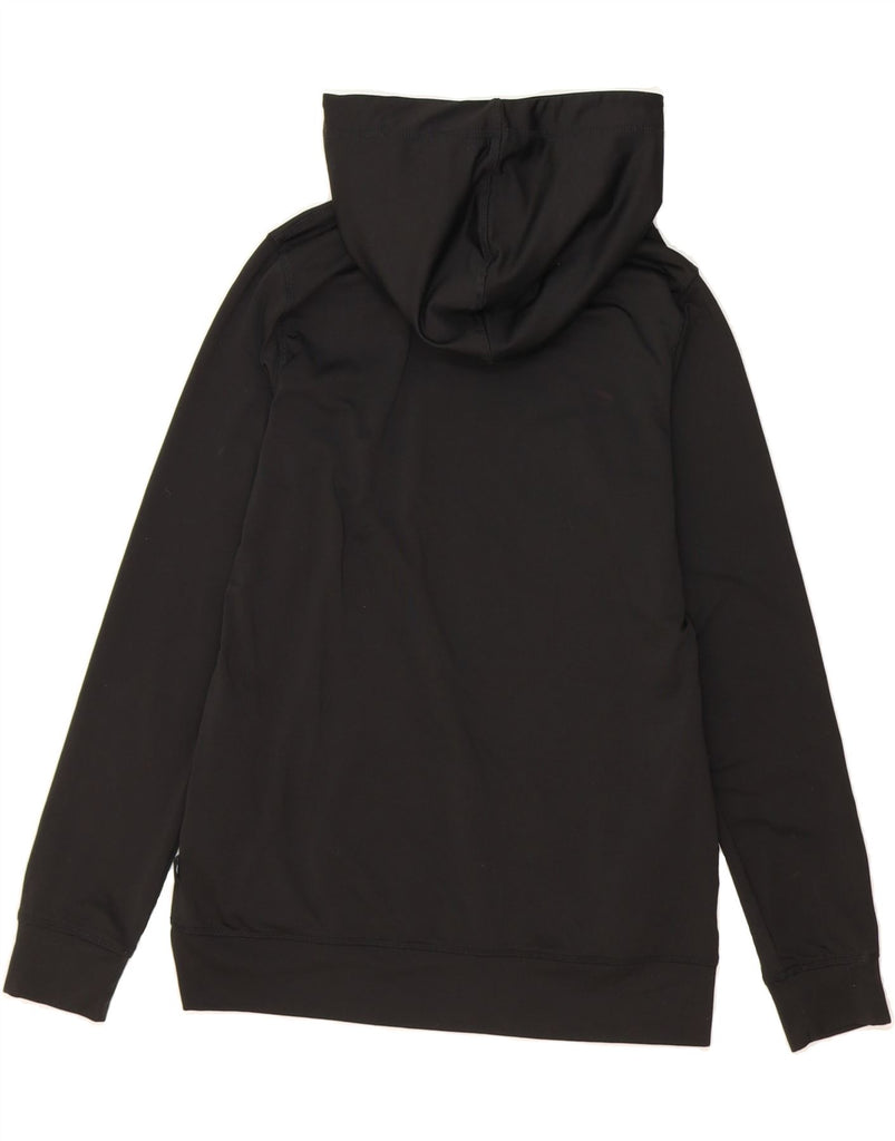 EVERLAST Womens Graphic Hoodie Jumper UK 10 Small Black Polyester Vintage Everlast and Second-Hand Everlast from Messina Hembry 