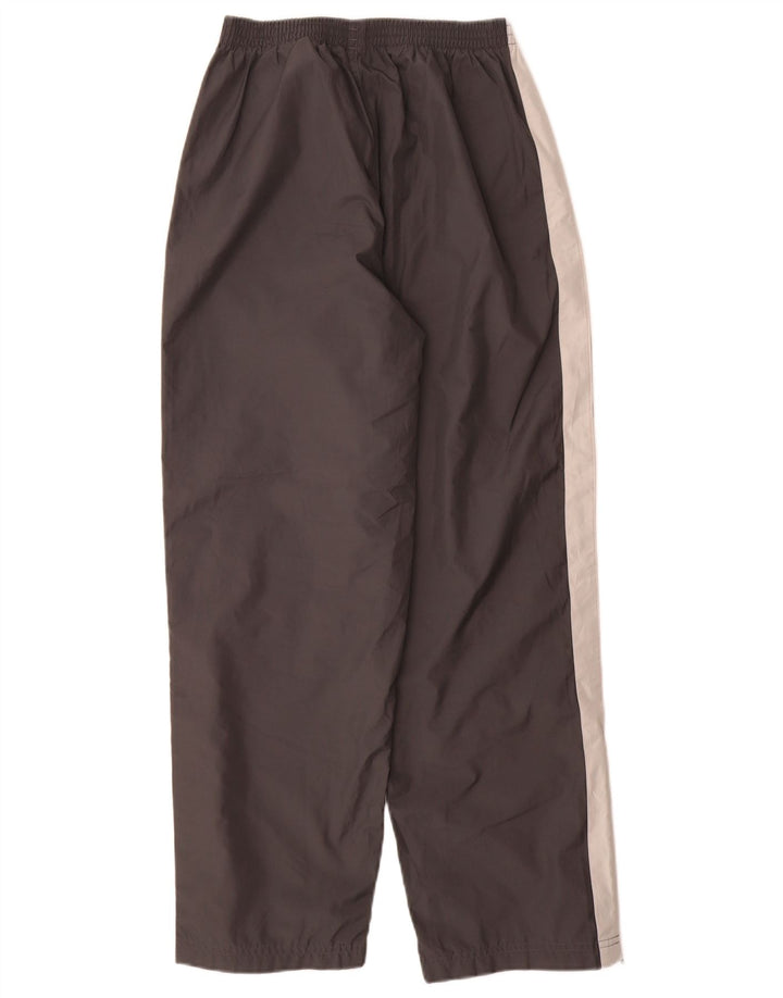 REEBOK Boys Graphic Tracksuit Trousers 13-14 Years  Grey Colourblock