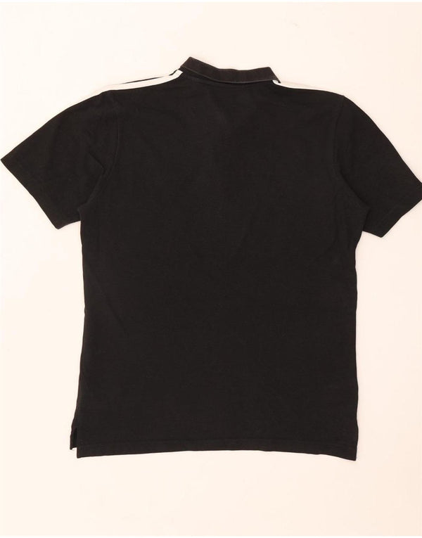 Camisa Polo Masculina Adidas Pequena Algodão Preto
