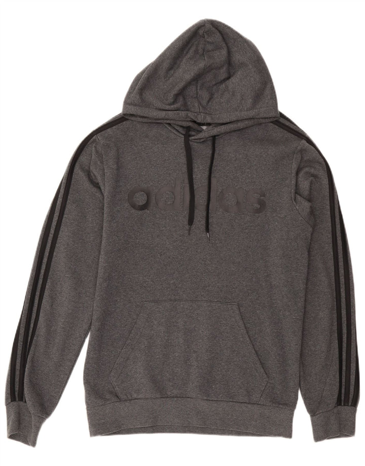 ADIDAS Mens Graphic Full Tracksuit Pequeno Algodão Cinza
