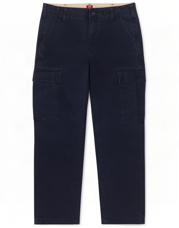 Calças cargo retas masculinas Levi's W30 L32 Algodão azul marinho