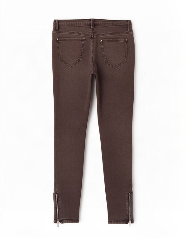 Zara Womens Skinny Jeans EU 42 Large W32 L28 Black
