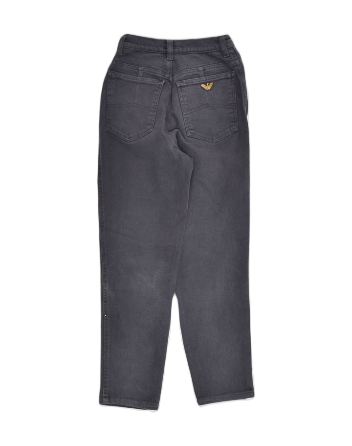 ARMANI Womens Tapered Jeans W27 L25 Navy Blue Cotton | Vintage Armani | Thrift | Second-Hand Armani | Used Clothing | Messina Hembry 