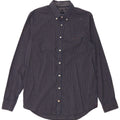 Camisa masculina Tommy Hilfiger Slim Fit média azul marinho algodão guingão