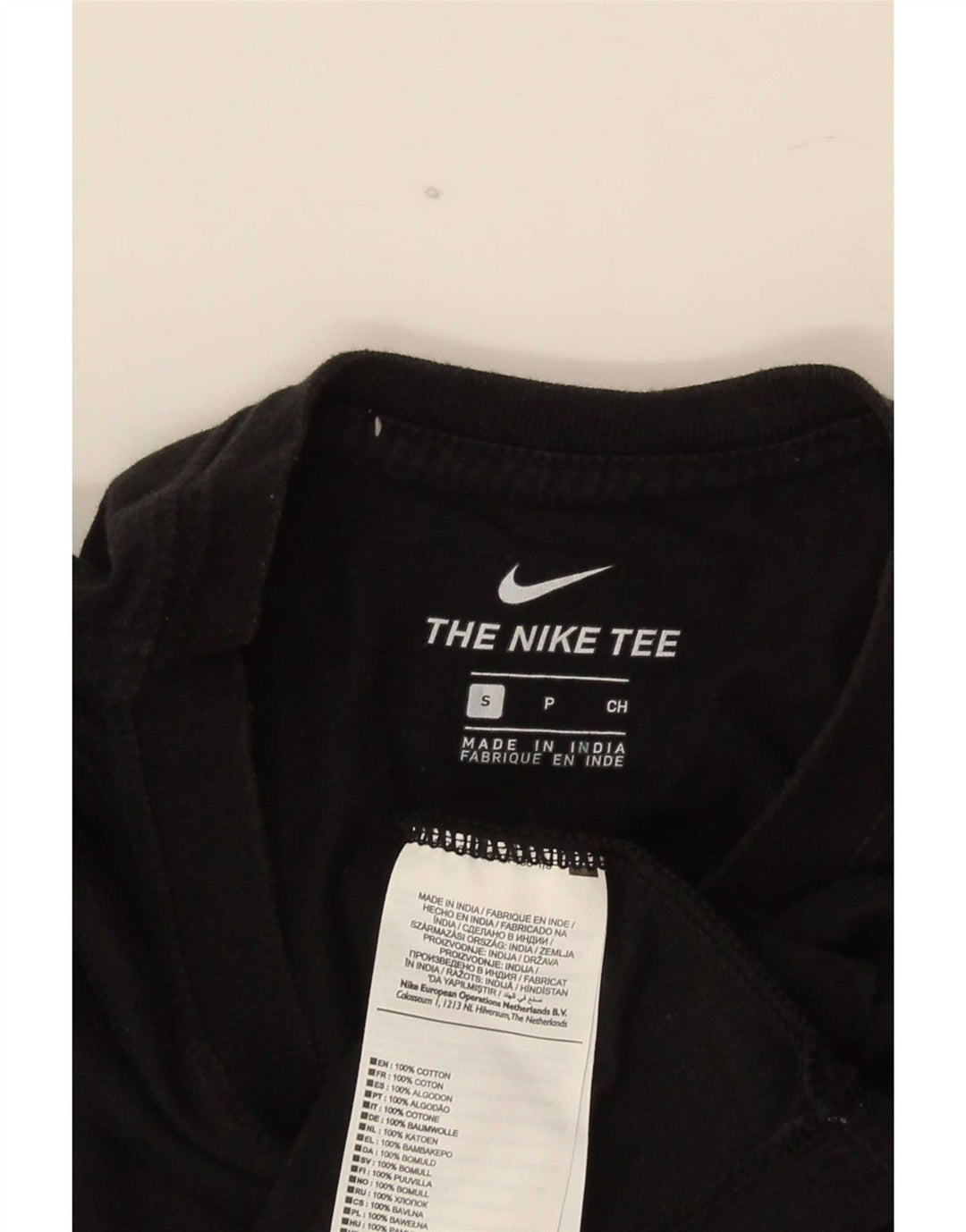 Camiseta Nike masculina gráfica top pequeno algodão preto