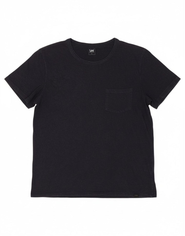Camiseta masculina LEE grande algodão azul marinho