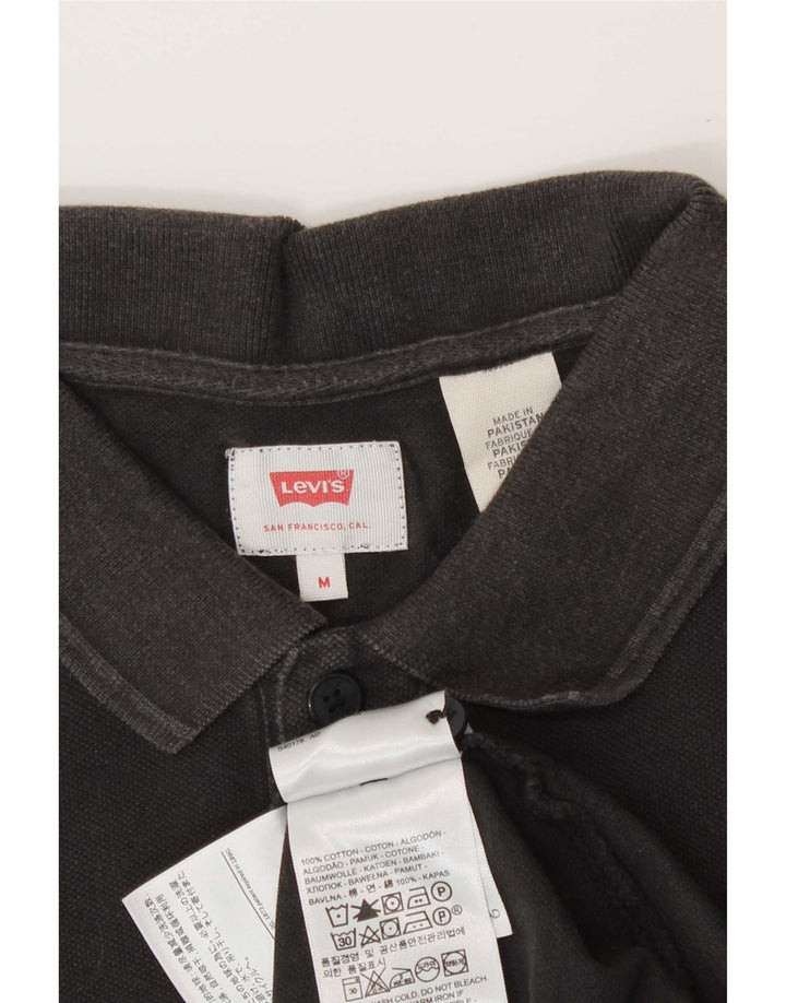 Camisa polo masculina Levi's cinza médio algodão