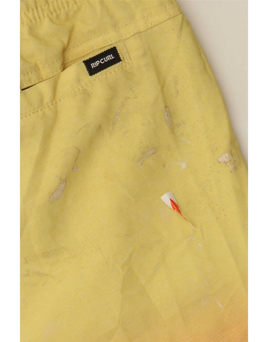 Shorts de natação masculino Rip Curl XL amarelo colorblock
