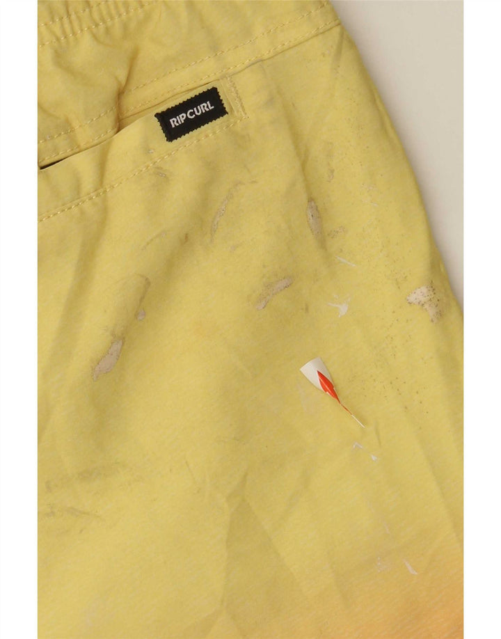 Shorts de natação masculino Rip Curl XL amarelo colorblock