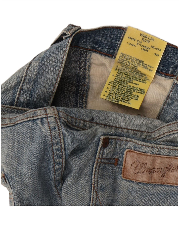Wrangler Mens Floyd Denim Shorts W29 Algodão Azul Médio