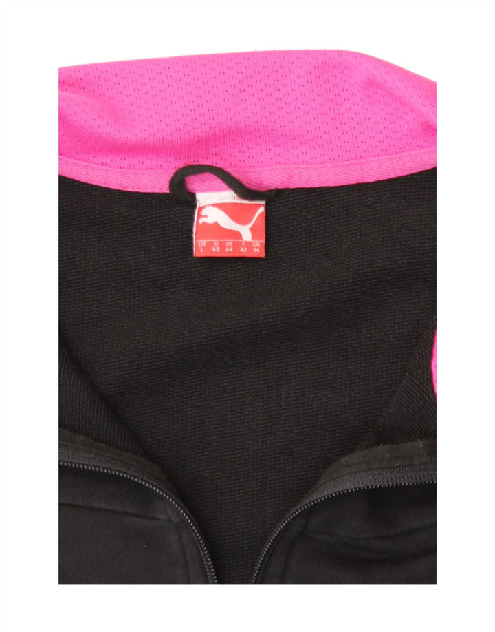 Jaqueta feminina Puma Graphic Tracksuit Top UK 14 Médio Preto