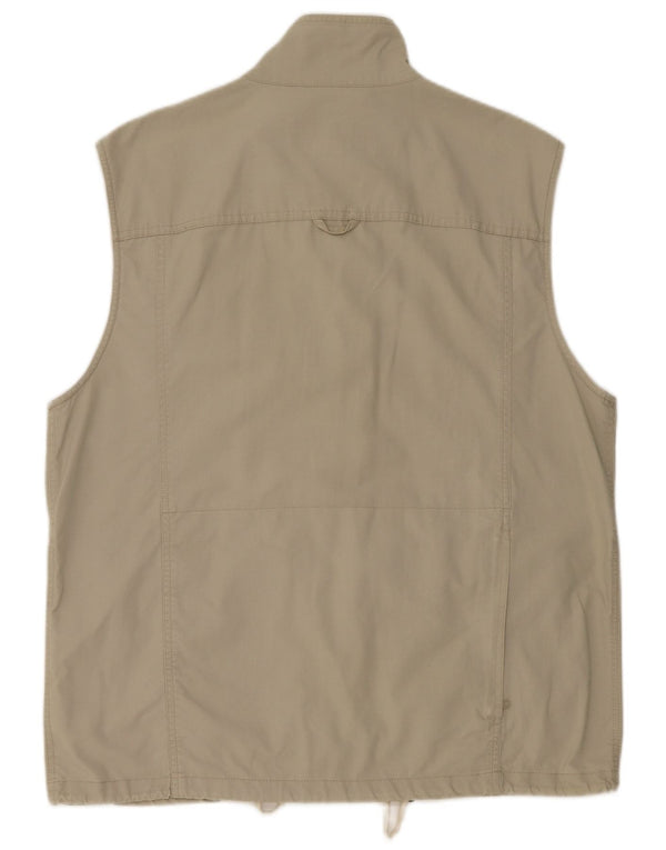 Colete utilitário masculino Columbia UK 40 grande algodão verde